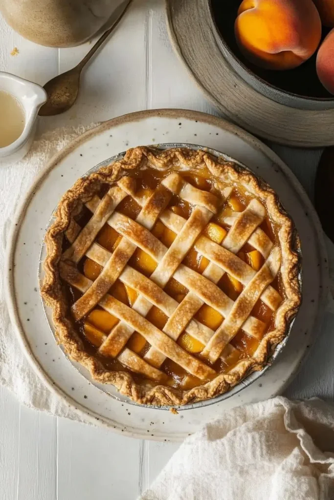 Peach Pie with Canned Peach