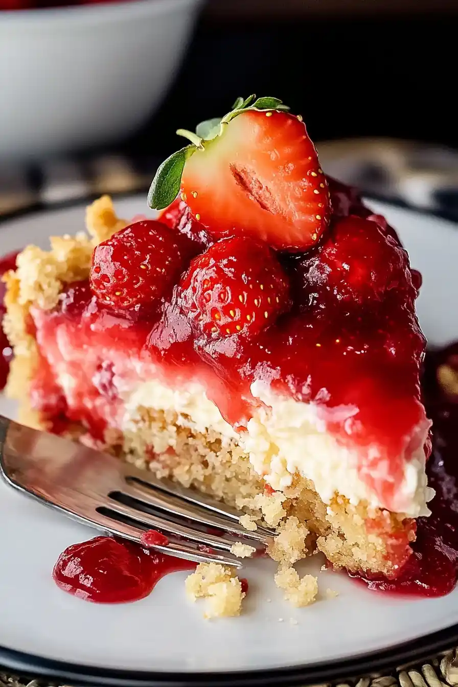 Strawberry Cheesecake Dump Cake Recipe