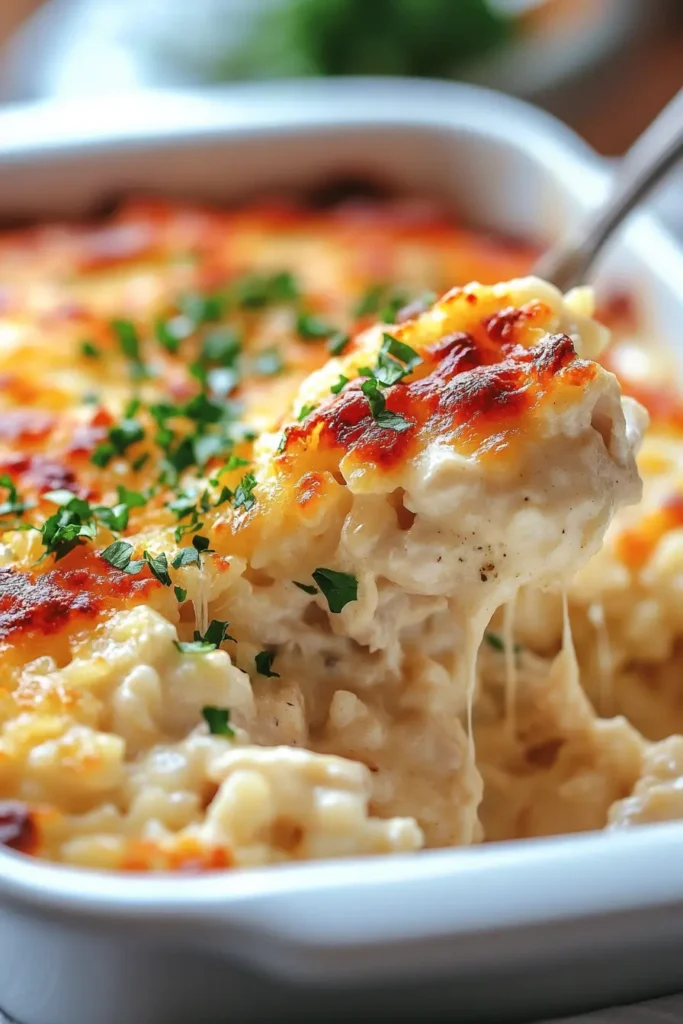 Creamy Angel Chicken and Rice Casserole recipe