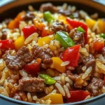Beef and Pepper Rice Bowl