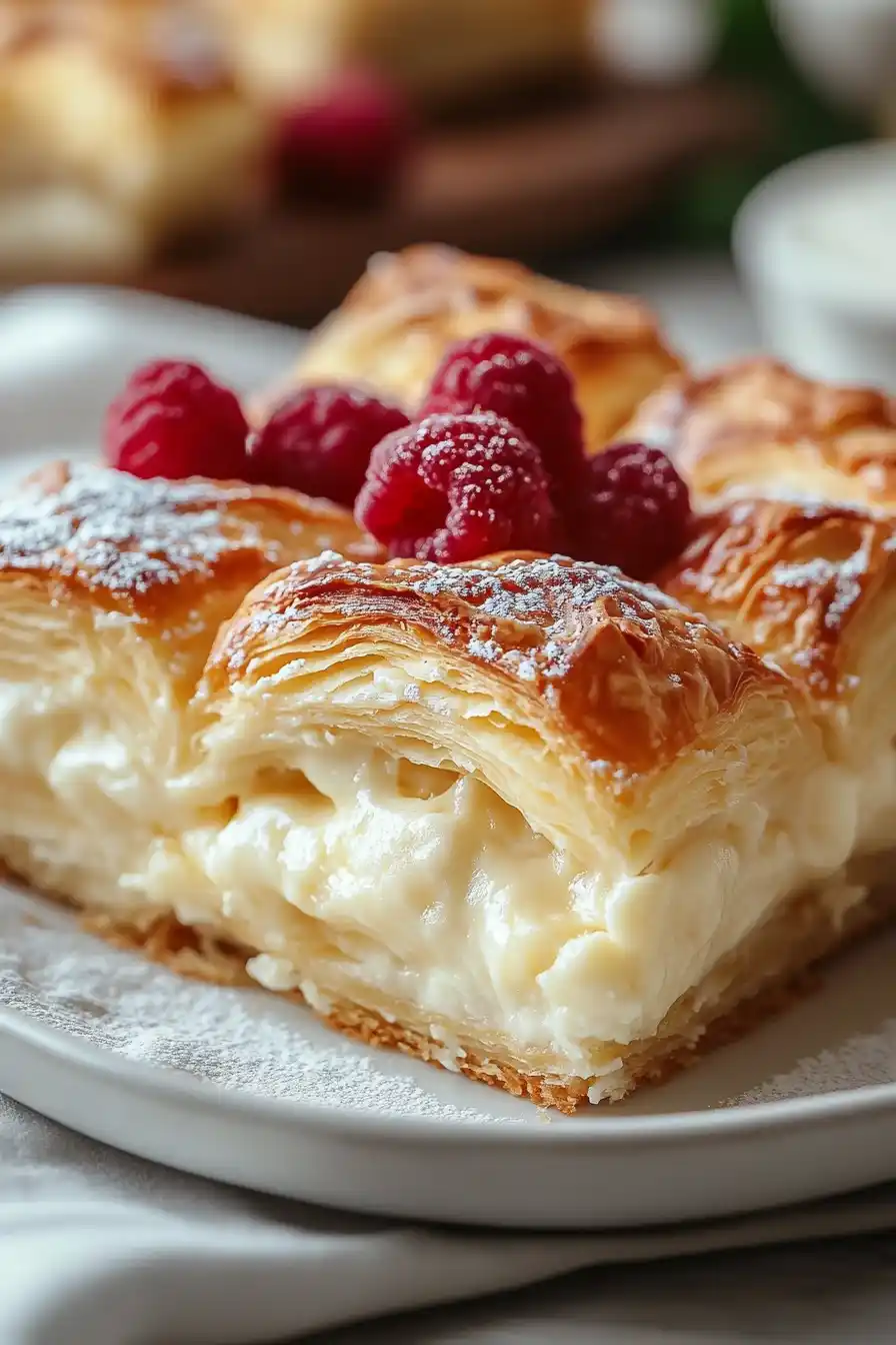 Decadent Cheesecake Crescent Roll Casserole
