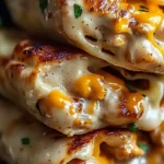 Cheesy Garlic Chicken Wraps Recipe
