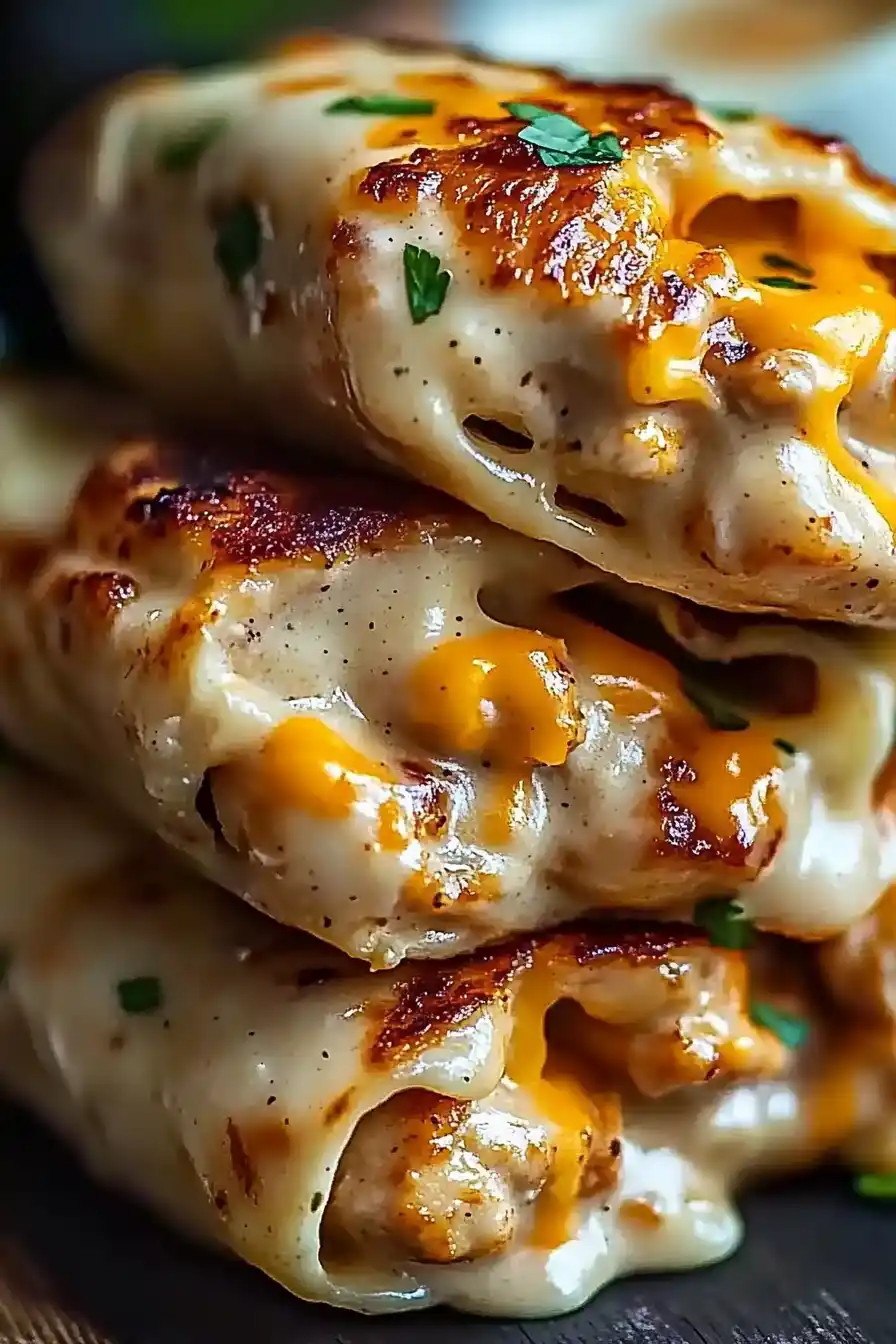 Ultimate Cheesy Garlic Chicken Wraps Recipe