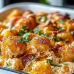 Cracked Out Chicken Tater Tot Casserole