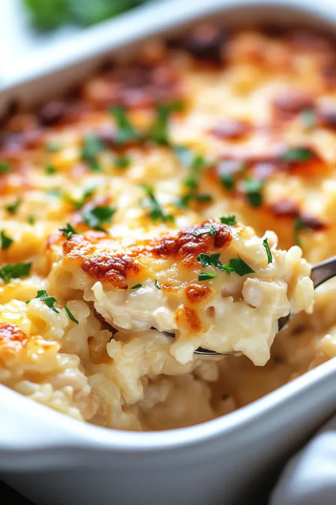 Creamy Angel Chicken and Rice Casserole