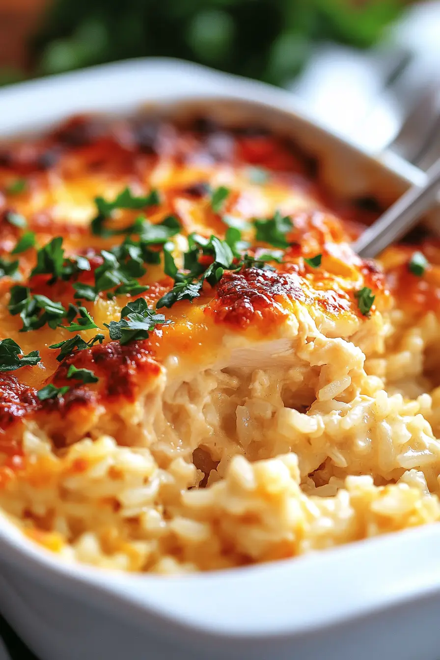 Creamy Angel Chicken and Rice Casserole You’ll Crave