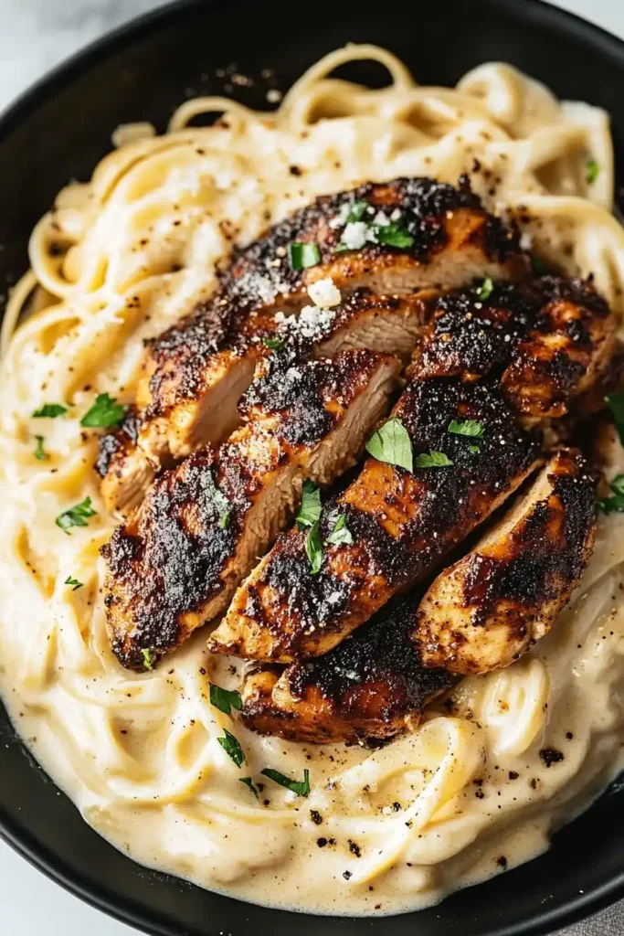 Easy Blackened Chicken Alfredo Recipe