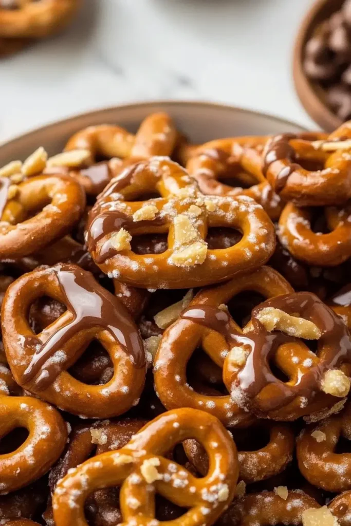 Easy Butter Toffee Pretzels Recipe