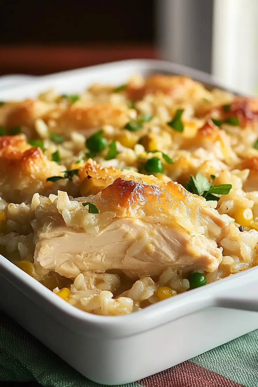 Mamaw’s Chicken and Rice Casserole: Southern Comfort Dish