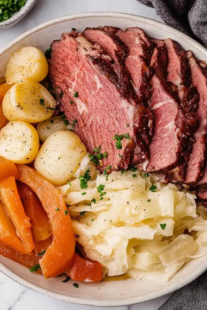 Oven Corned Beef and Cabbage