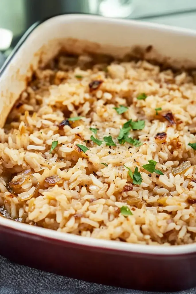 Rice Dish with French Onion Soup recipe