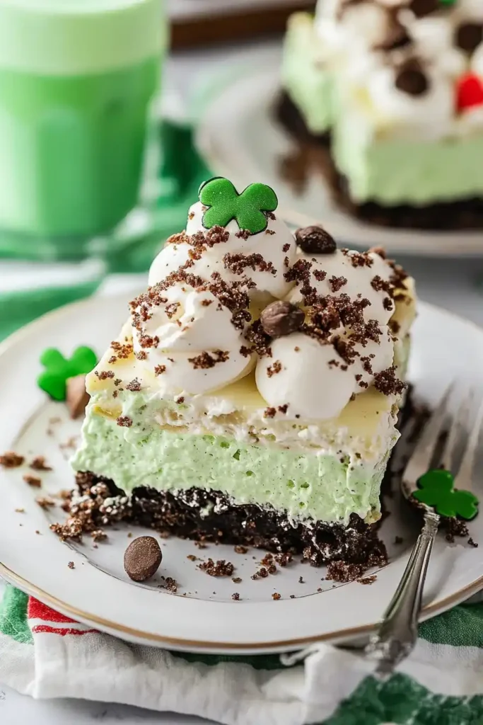 Shamrock Shake Dessert Lasagna Recipe