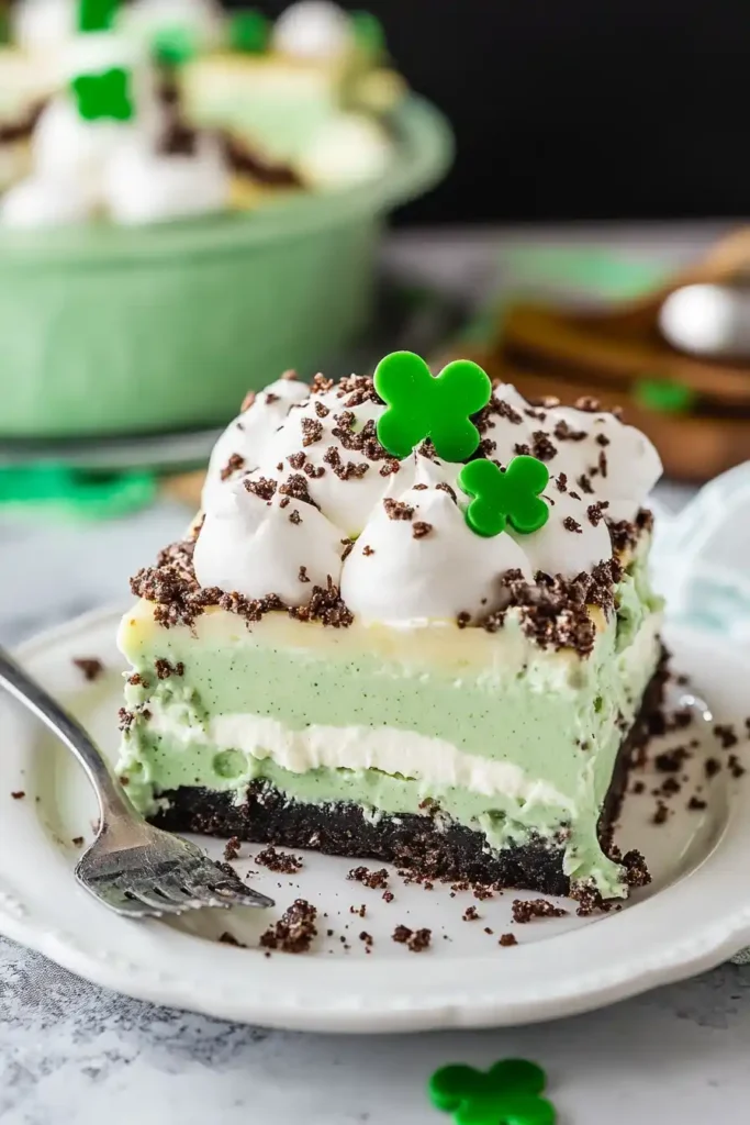 Shamrock Shake Dessert Lasagna Recipe