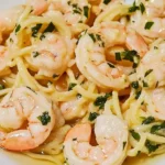 Shrimp Scampi Pasta Bake