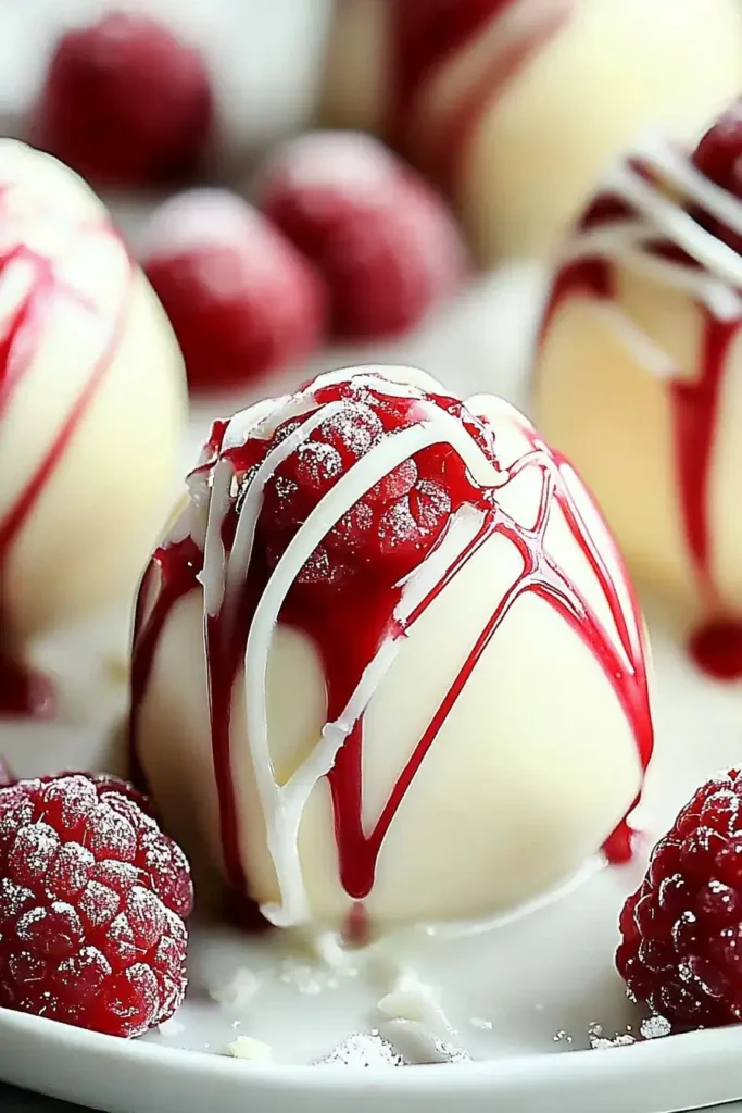 White Chocolate Raspberry Cheesecake Balls recipe