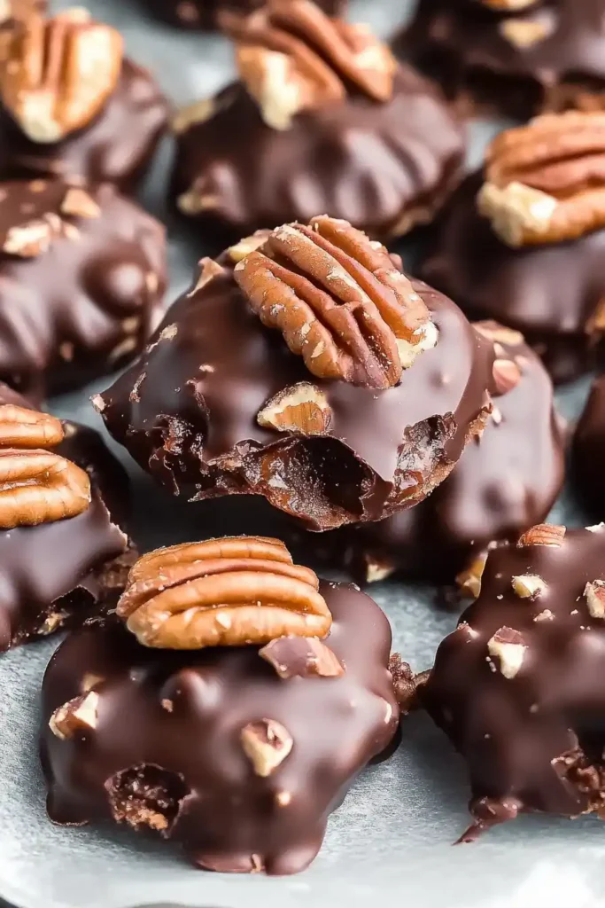 best Chocolate Pecan Turtle Clusters Recipe