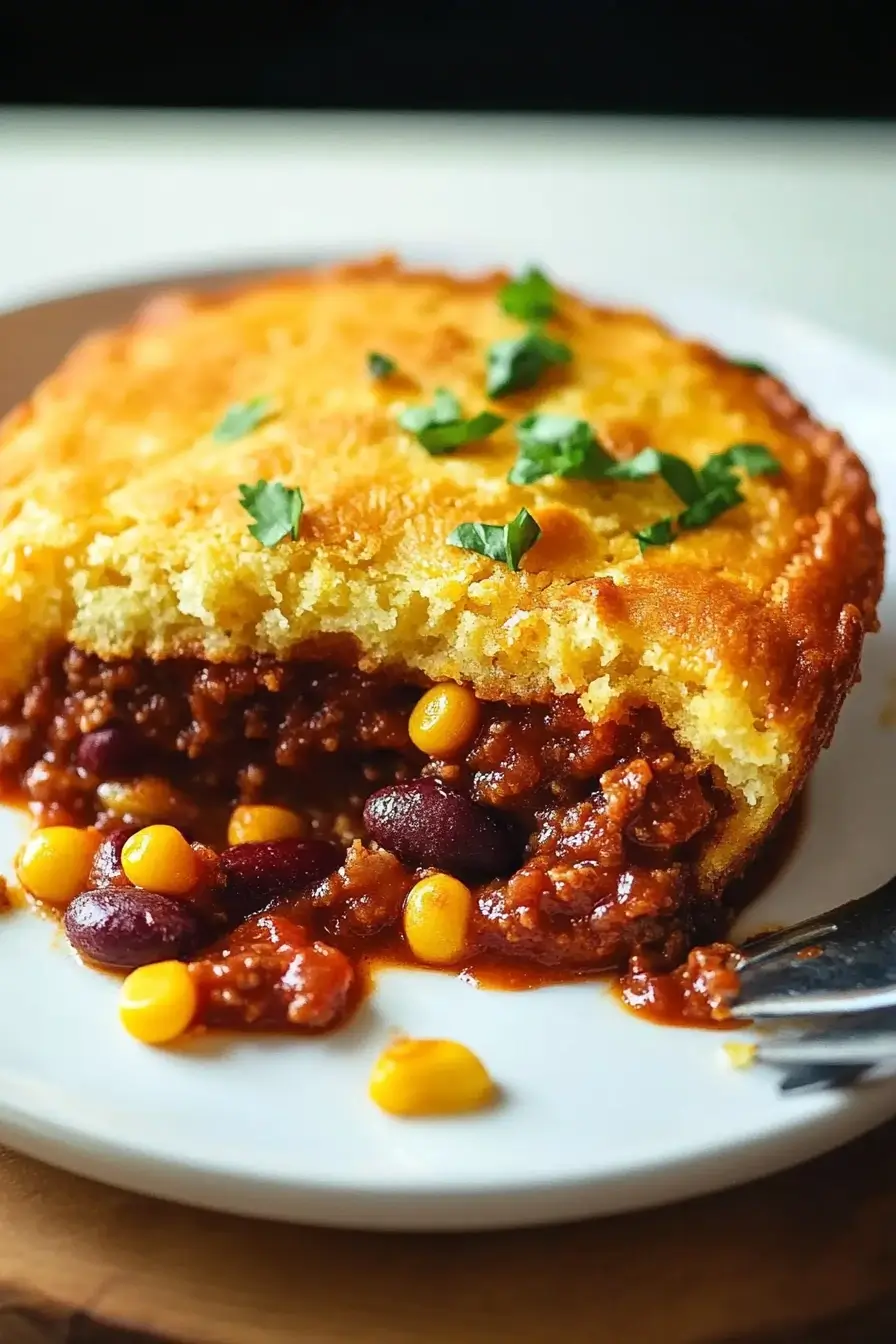 Ultimate Cornbread Topped Chilli Pie Chile Madness Recipe