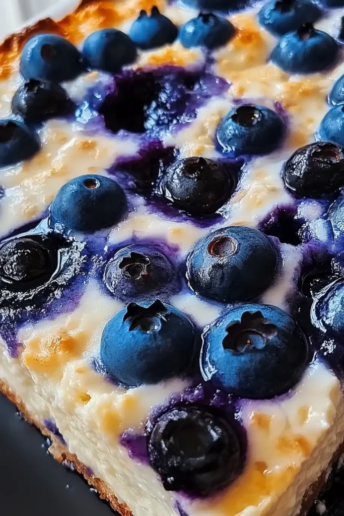 Cozy Blueberry Cottage Cheese Breakfast Bake with Oats